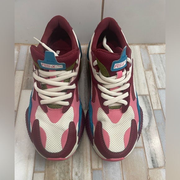 PUMA RS-X3 Puzzle Chunky Sneakers Colorblock Y2K US 6.5C big kid/ women’s 8 - Picture 6 of 16